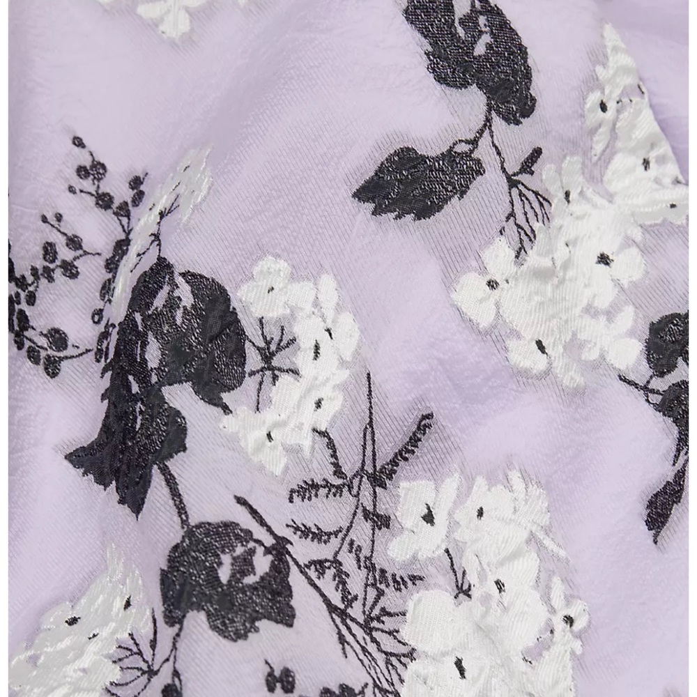 Monique Lhuillier Floral Jacquard Midi Dress - Picture 8 of 16